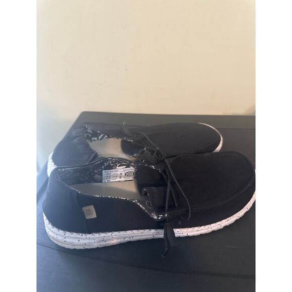 Hey Dude Wendy Sox Women's Shoes Size10D Black Odyssey SlipOn Casual Loafers - Picture 4 of 6